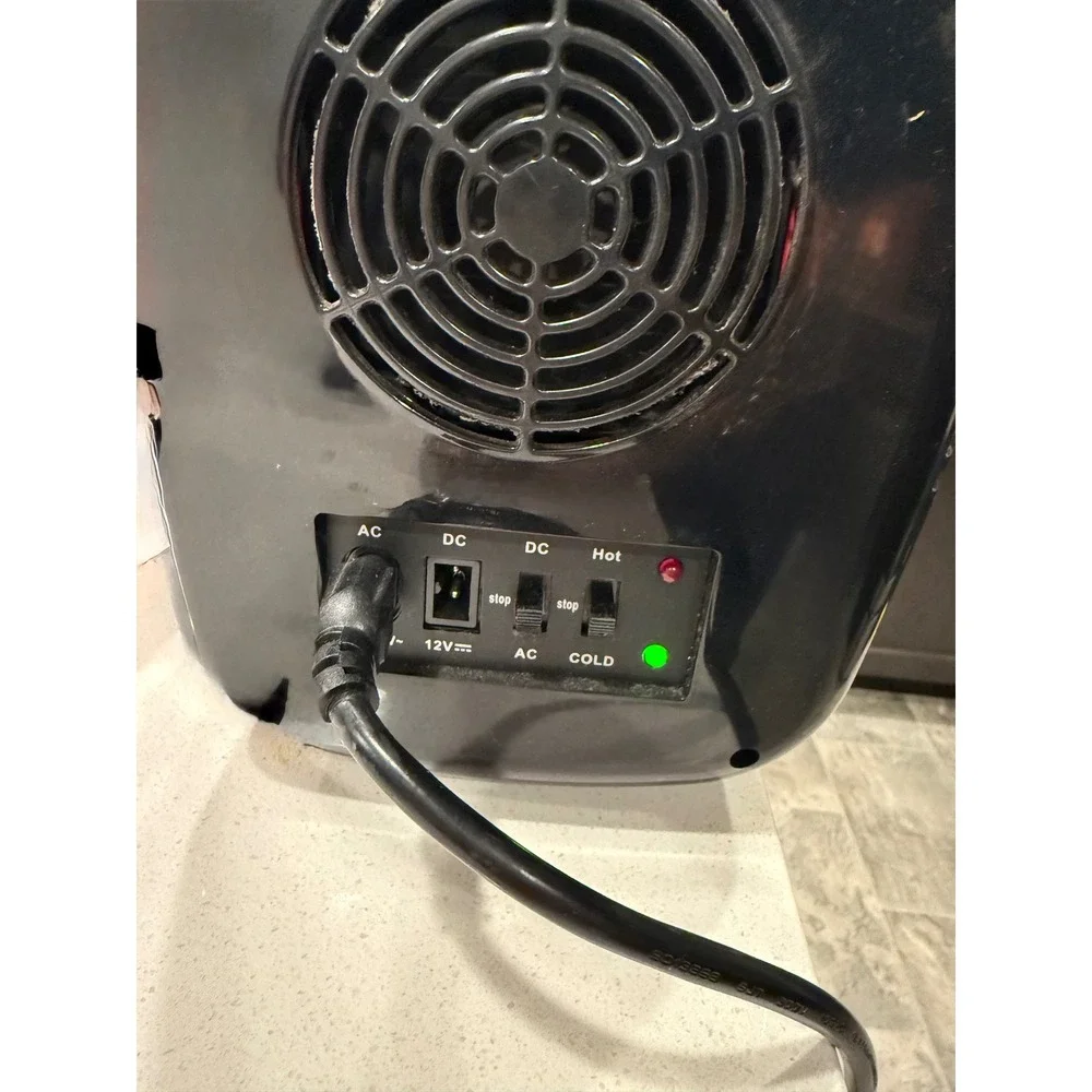 Nxone AQ-6L-A Portable Mini Fridge Warmer 6L Black AC/DC Compact Cooler